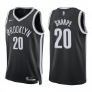 Nets #20 Day'Ron Sharpe Black Swingman Jersey