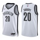 Nets #20 Day'Ron Sharpe White Swingman Jersey