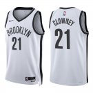 Nets #21 Noah Clowney White Swingman Jersey