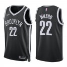 Nets #22 Jalen Wilson Black Swingman Jersey