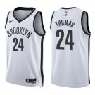 Nets #24 Cam Thomas White Swingman Jersey
