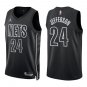 Nets #24 Richard Jefferson Black Statement Swingman Jersey