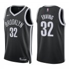 Nets #32 Julius Erving Black Swingman Jersey