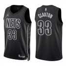 Nets #33 Nicolas Claxton Black Statement Swingman Jersey