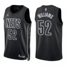 Nets #52 Buck Williams Black Statement Swingman Jersey