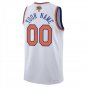 New York Knicks #00 Custom Name And Number White Jersey-