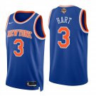 New York Knicks #3 Josh Hart Blue Jersey-