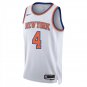 New York Knicks #4 Pacome Dadiet White Jersey-