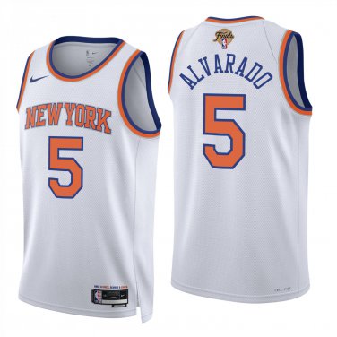 New York Knicks #5 Jose Alvarado White Jersey-