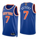 New York Knicks #7 Carmelo Anthony Blue Jersey-