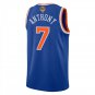New York Knicks #7 Carmelo Anthony Blue Jersey-