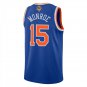New York Knicks #15 Earl Monroe Blue Jersey-
