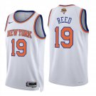 New York Knicks #19 Willis Reed White Jersey-