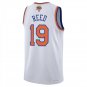 New York Knicks #19 Willis Reed White Jersey-
