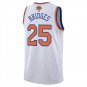 New York Knicks #25 Mikal Bridges White Jersey-
