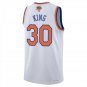 New York Knicks #30 Bernard King White Jersey-