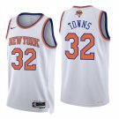 New York Knicks #32 Karl-Anthony Towns White Jersey-
