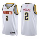Nuggets #2 Alex English White Swingman Jersey