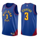Nuggets #3 Julian Strawther Royal Blue Swingman Jersey