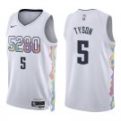 Nuggets #5 Hunter Tyson White City Swingman Jersey