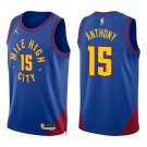 Nuggets #15 Carmelo Anthony Royal Blue Swingman Jersey