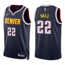 Nuggets #22 Zeke Nnaji Navy Swingman Jersey