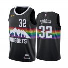 Nuggets #32 Aaron Gordon Black Rainbow Swingman Jersey