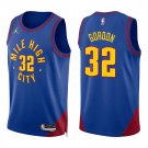 Nuggets #32 Aaron Gordon Royal Blue Swingman Jersey