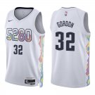 Nuggets #32 Aaron Gordon White City Swingman Jersey