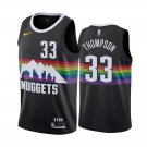 Nuggets #33 David Thompson Black Rainbow Swingman Jersey