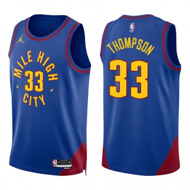 Nuggets #33 David Thompson Royal Blue Swingman Jersey
