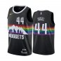 Nuggets #44 Dan Issel Black Rainbow Swingman Jersey
