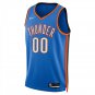 Oklahoma City Thunder #00 Custom Name And Number Blue Jersey-
