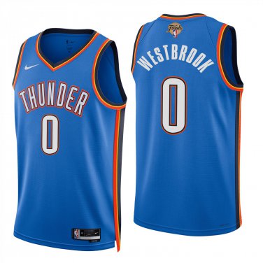 Oklahoma City Thunder #0 Russell Westbrook Blue Jersey-