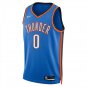 Oklahoma City Thunder #0 Russell Westbrook Blue Jersey-