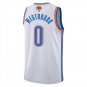 Oklahoma City Thunder #0 Russell Westbrook White Jersey-