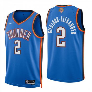 Oklahoma City Thunder #2 Shai Gilgeous-Alexander Blue Jersey-