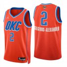 Oklahoma City Thunder #2 Shai Gilgeous-Alexander Orange Jersey-