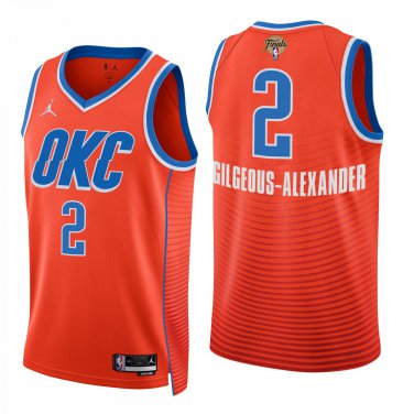 Oklahoma City Thunder #2 Shai Gilgeous-Alexander Orange Jersey-