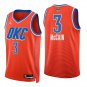 Oklahoma City Thunder #3 Jared McCain Orange Jersey-
