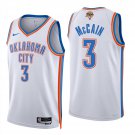 Oklahoma City Thunder #3 Jared McCain White Jersey-