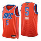 Oklahoma City Thunder #5 Luguentz Dort Orange Jersey-