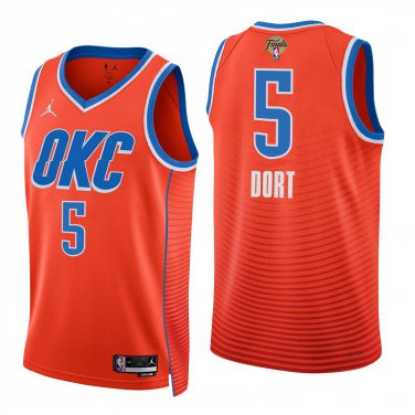 Oklahoma City Thunder #5 Luguentz Dort Orange Jersey-