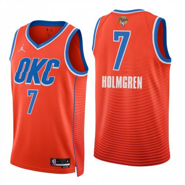 Oklahoma City Thunder #7 Chet Holmgren Orange Jersey-