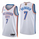 Oklahoma City Thunder #7 Chet Holmgren White Jersey-