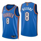 Oklahoma City Thunder #8 Jalen Williams Blue Jersey-