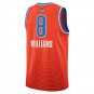 Oklahoma City Thunder #8 Jalen Williams Orange Jersey-