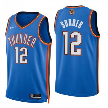 Oklahoma City Thunder #12 Thomas Sorber Blue Jersey-