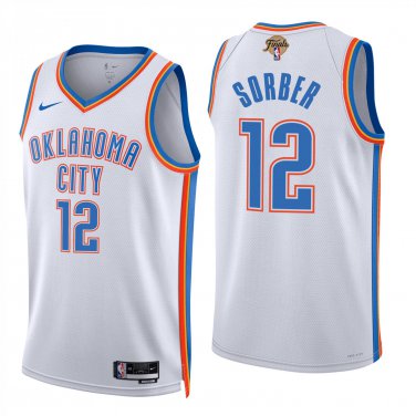 Oklahoma City Thunder #12 Thomas Sorber White Jersey-
