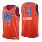 Oklahoma City Thunder #14 Payton Sandfort Orange Jersey-